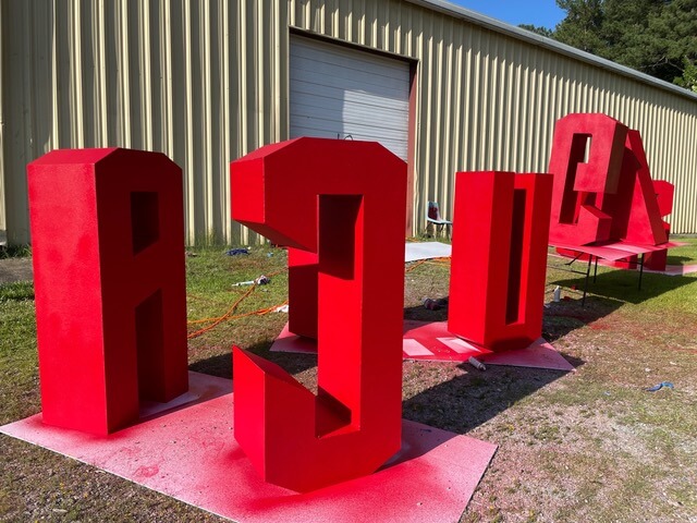 Large format printing, large letters in Raleigh NC